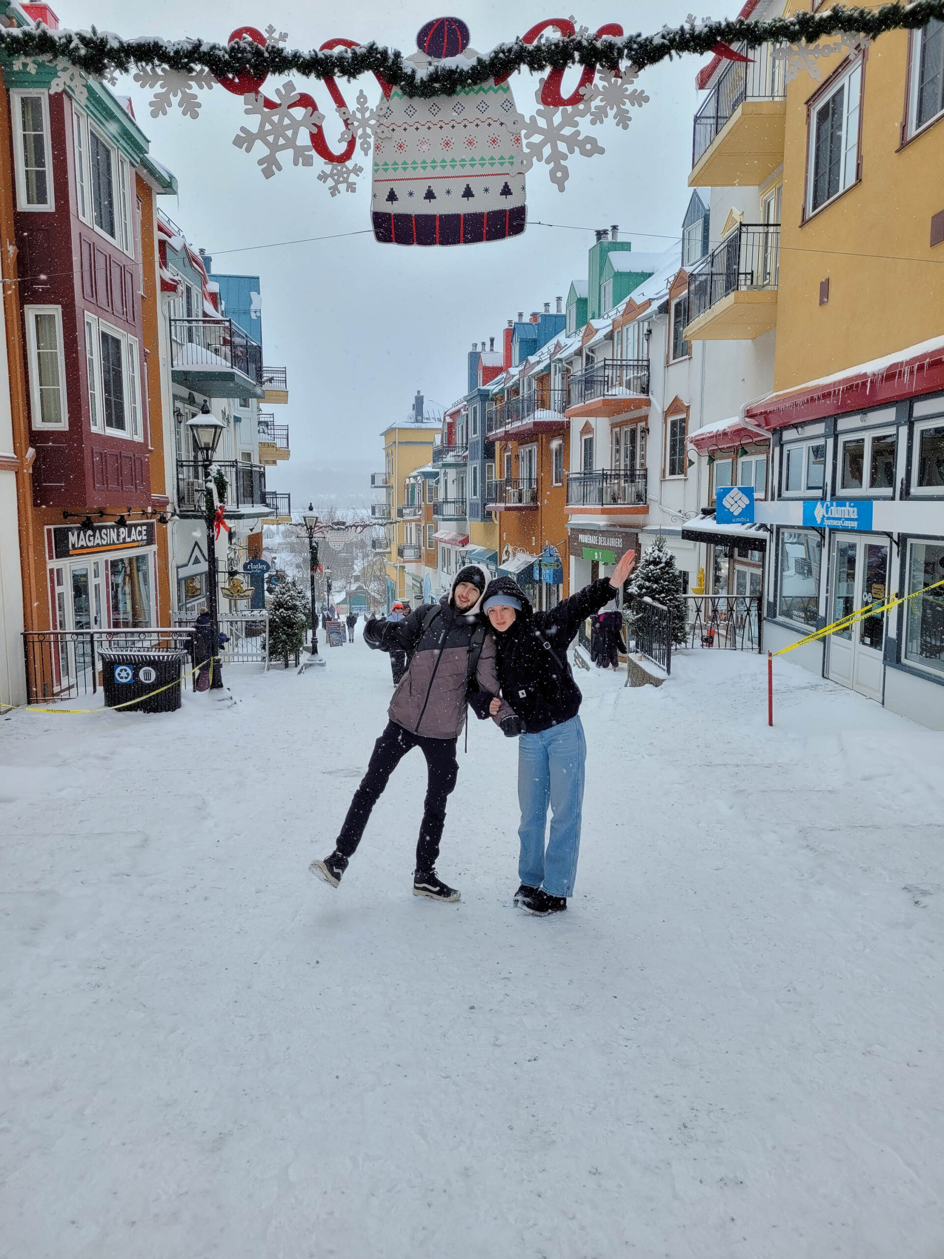 Rue du Village Tremblant au Parc National de Mont-Tremblant