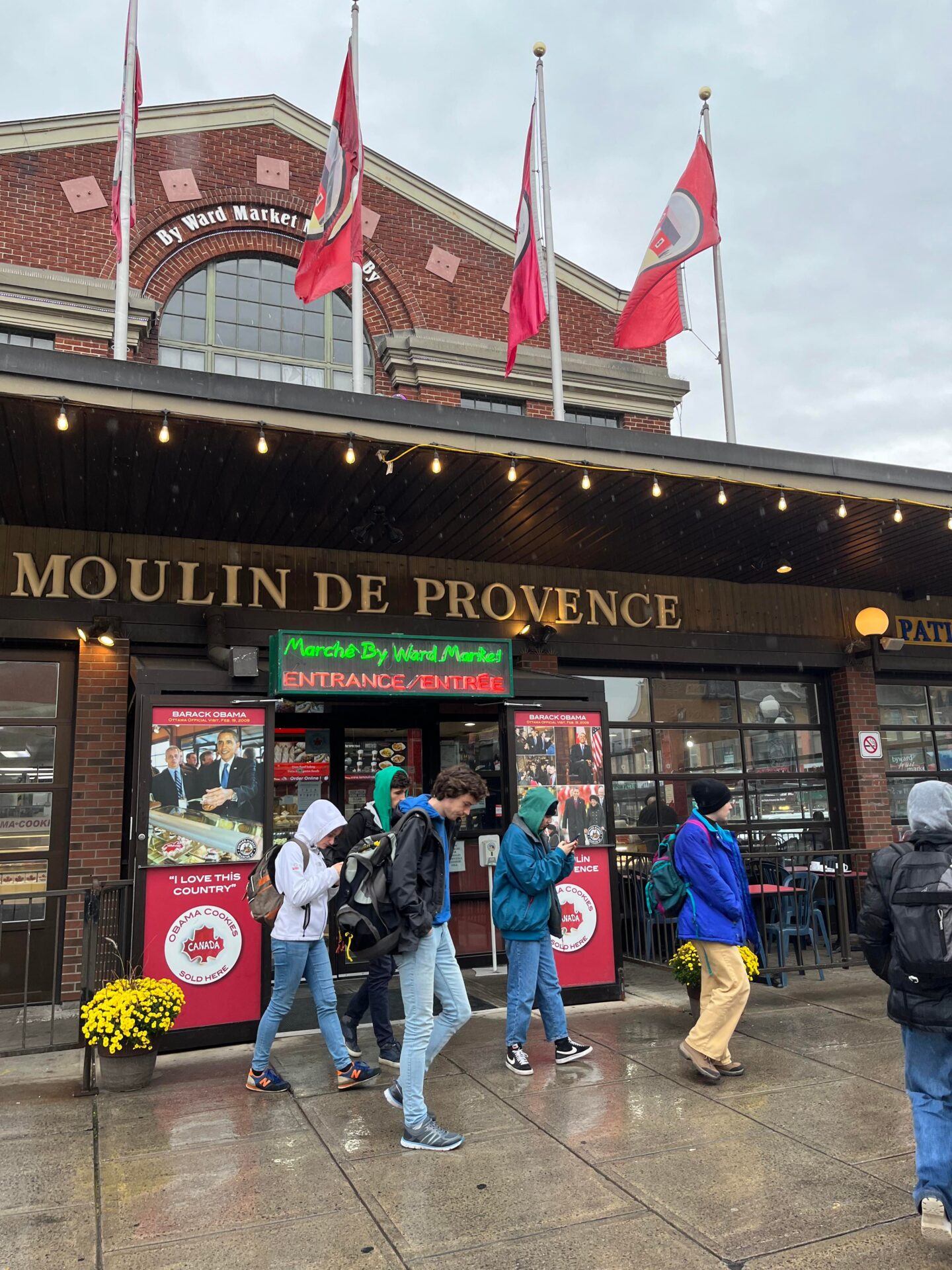 Marché Byward au centre ville d'Ottawa au Canada