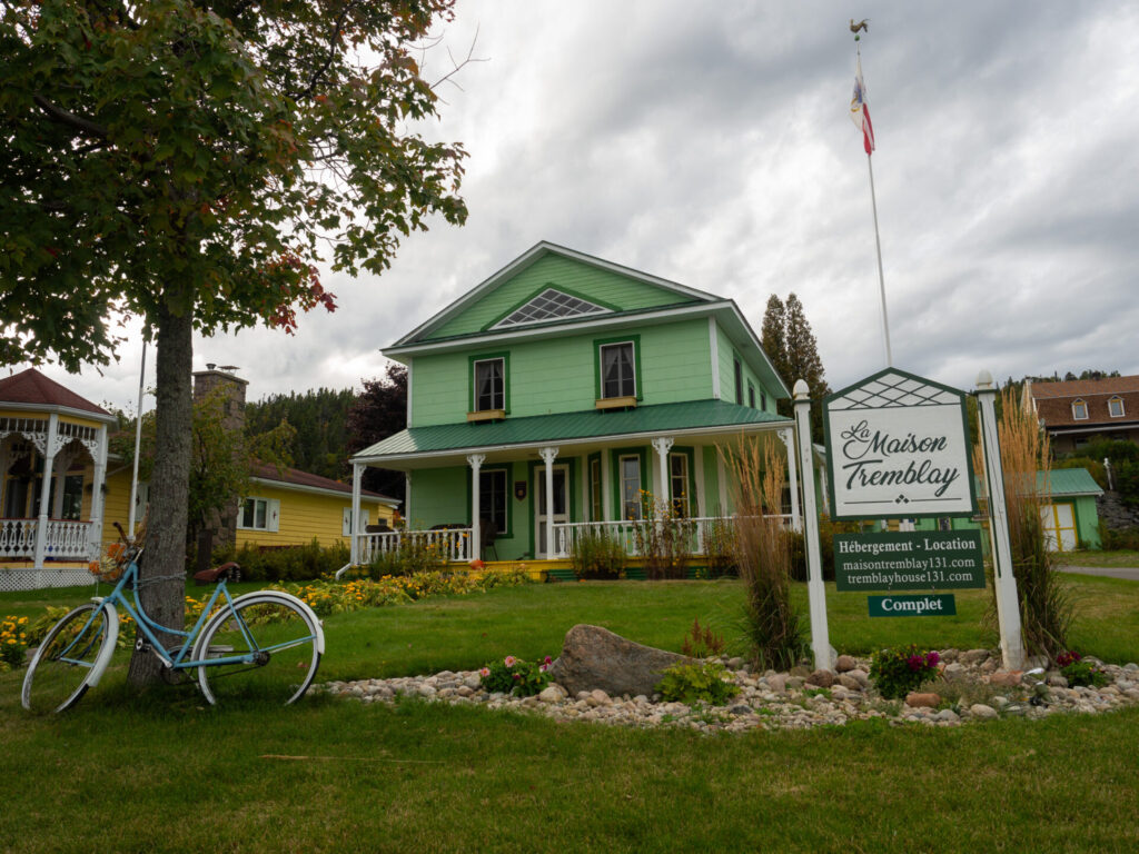 Maison typique de Tadoussac au Québec