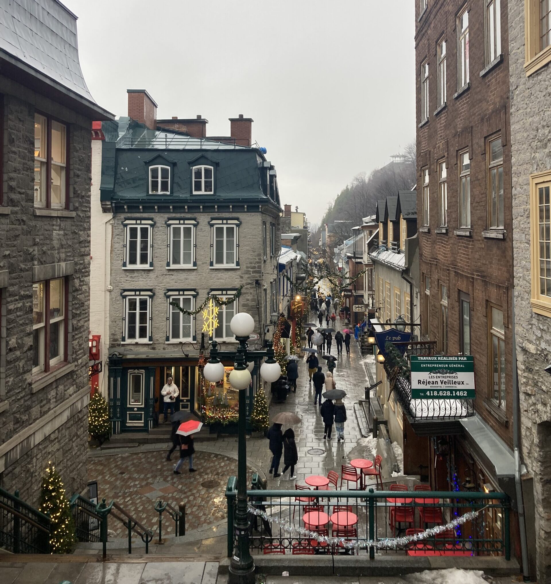 La rue piétonne Petit-Champlain Québec