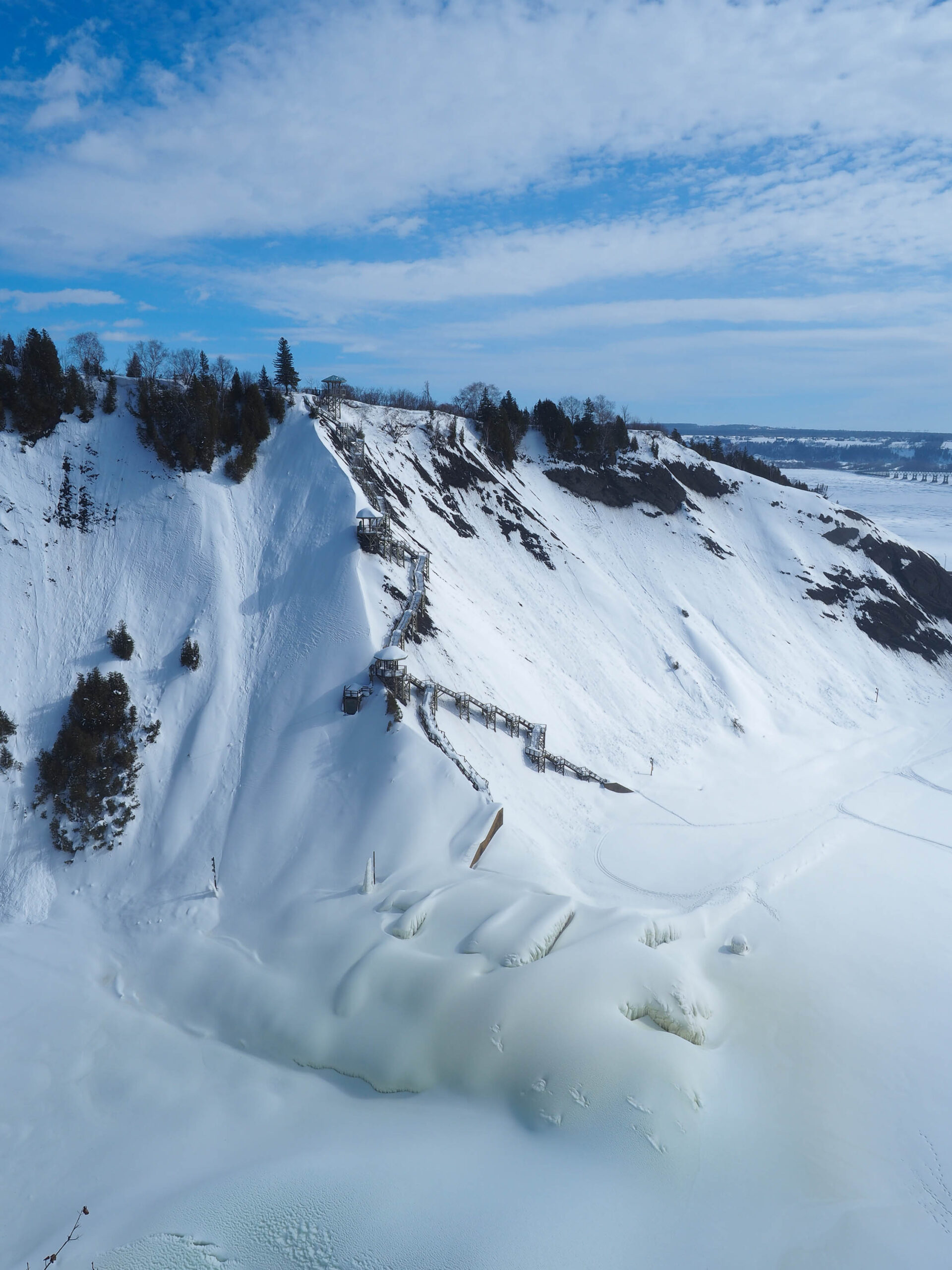 Escaliers panoramiques Chutes de Montmorency Québec