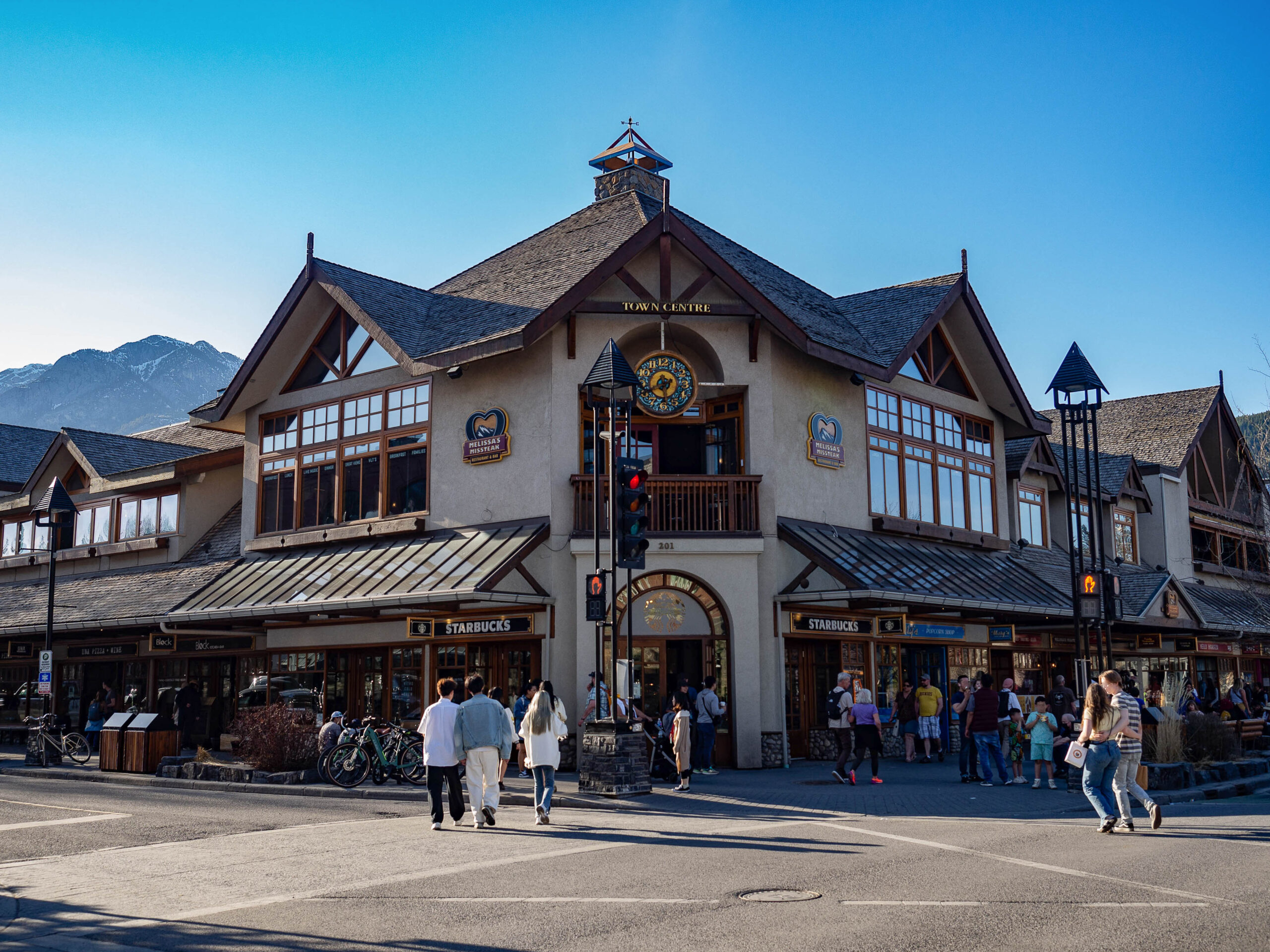 Village de Banff dans les Rocheuses Canadiennes