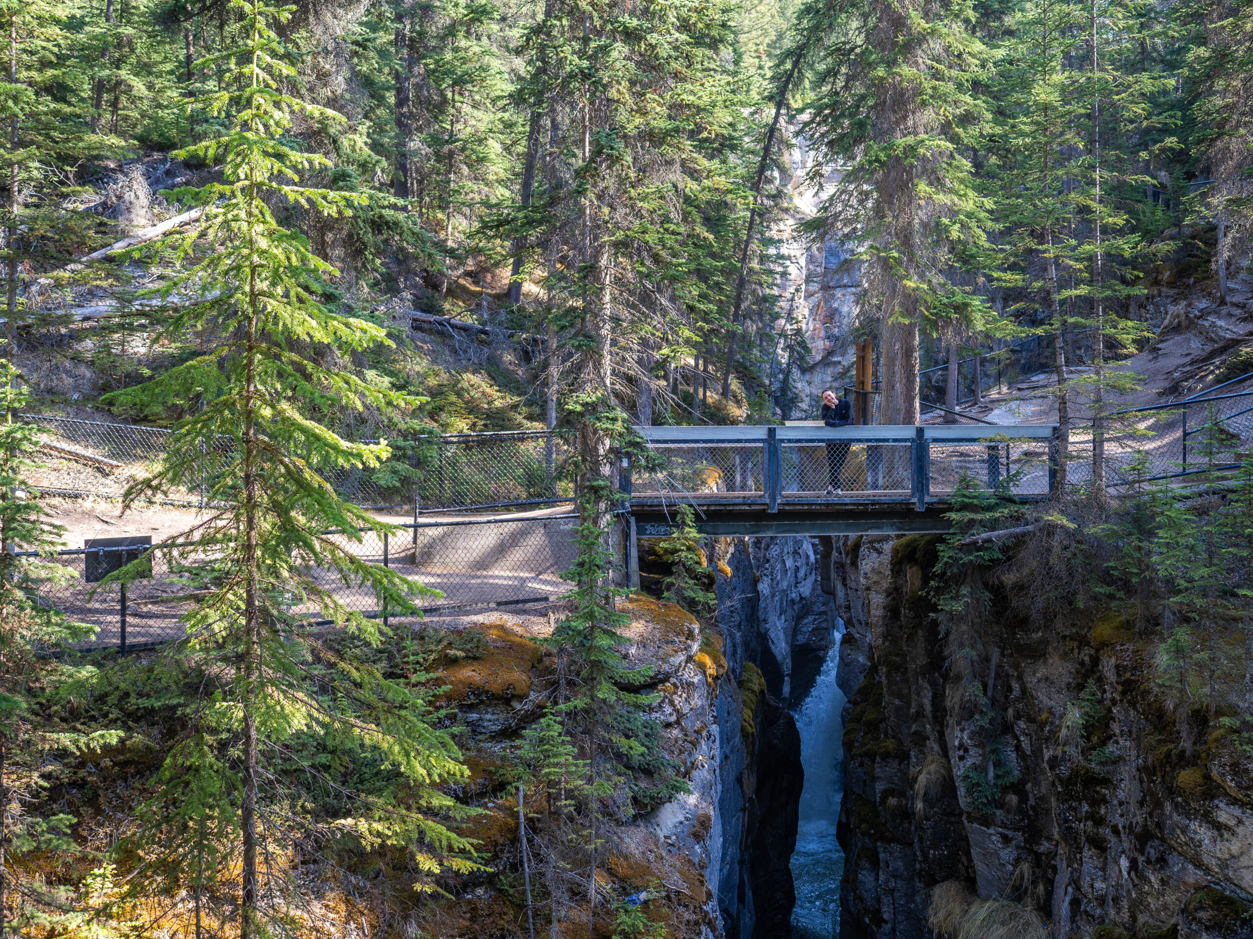 Pont 2 du Canyon Maligne aux Rocheuses Canadiennes