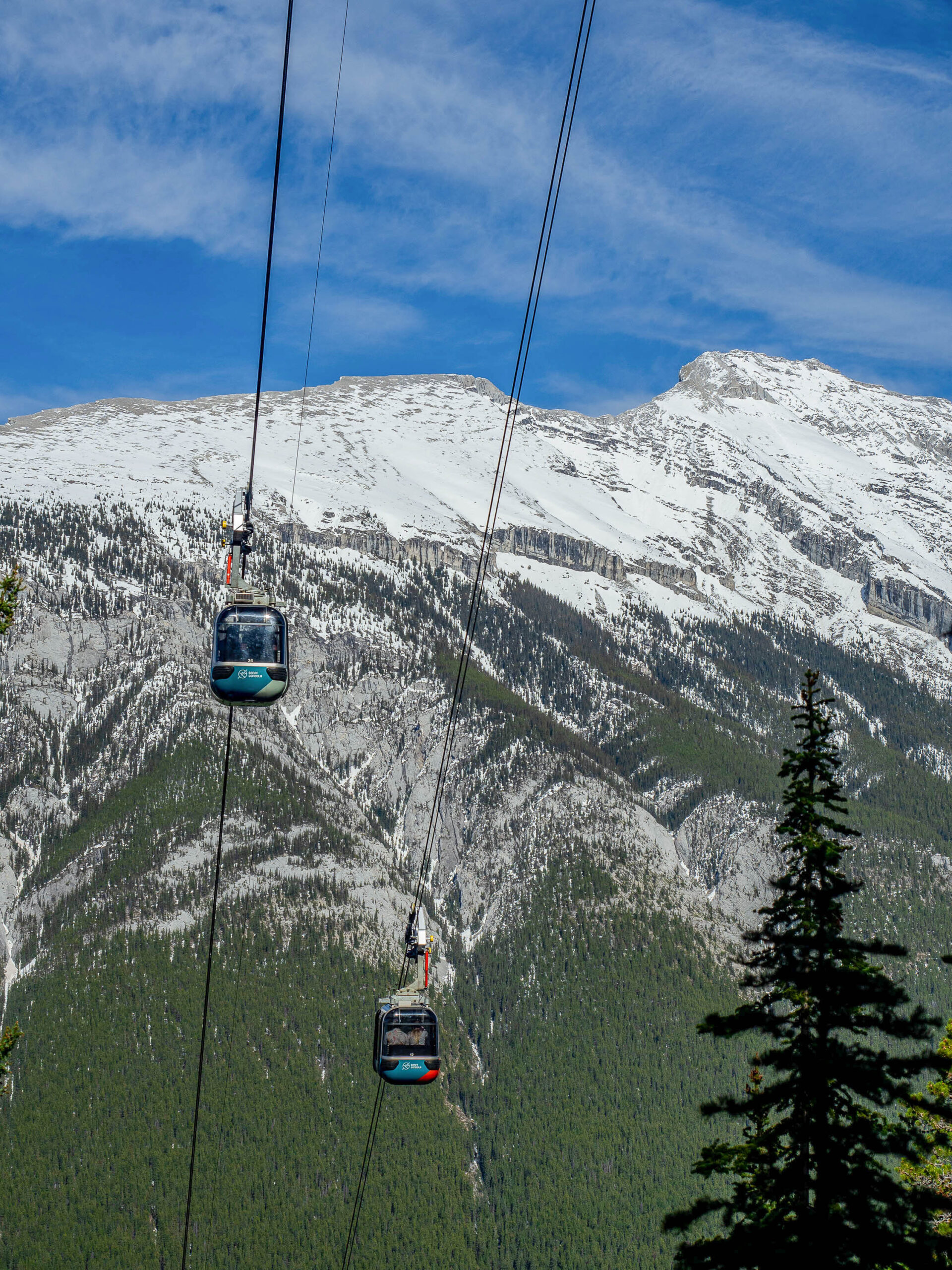 Gondola de la Suplhur Mountain au Parc National de Banff