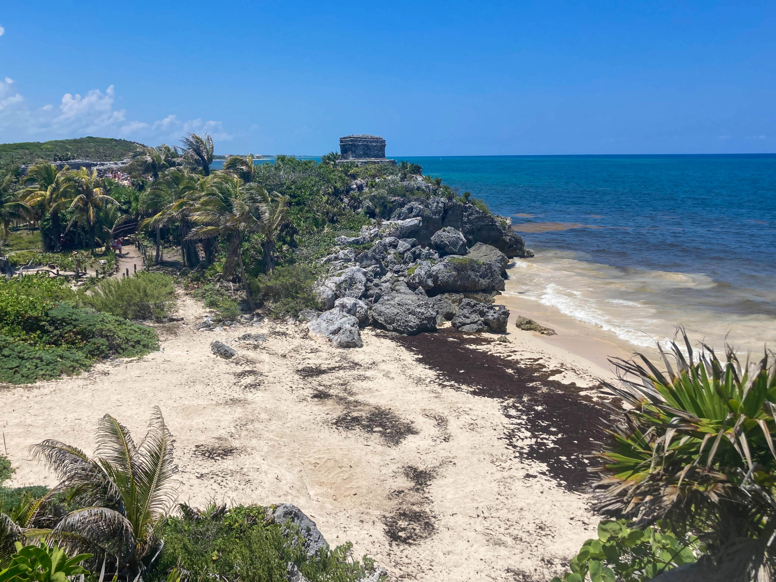 Plage des ruines de Tulum au Mexique