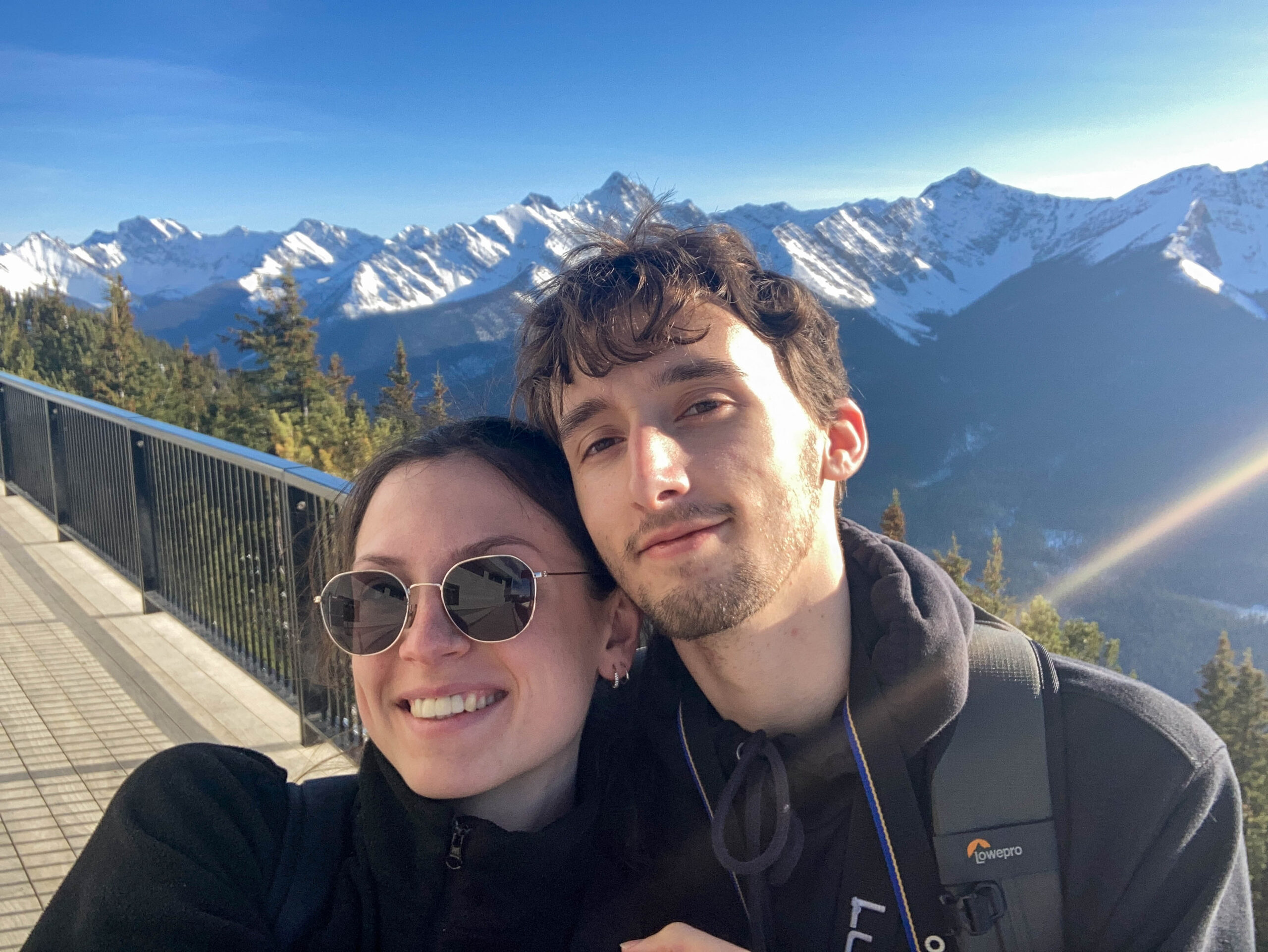 Au sommet de la sulphur mountain - Rocheuses Canadiennes