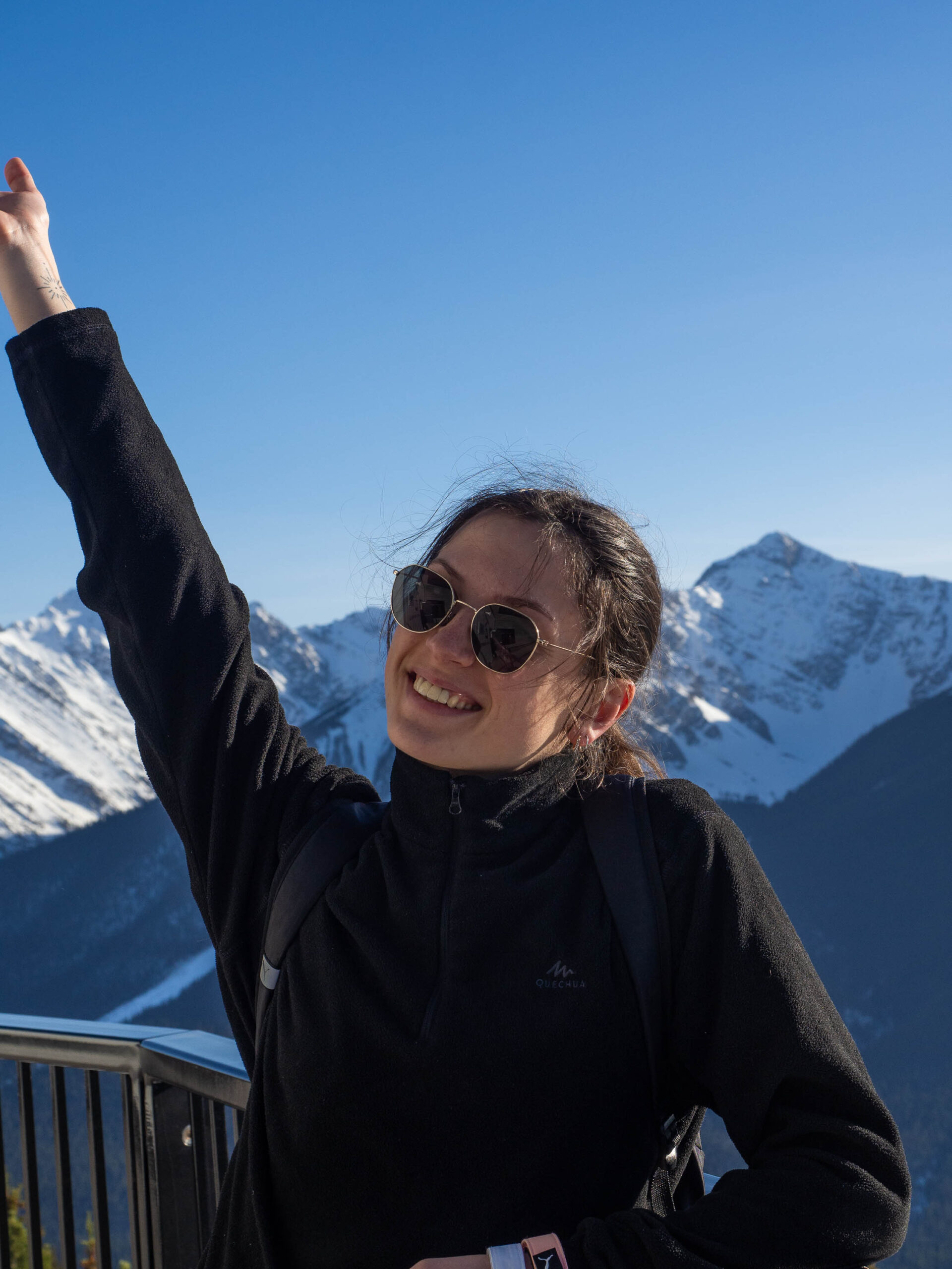 Au sommet de la sulphur mountain - Rocheuses Canadiennes