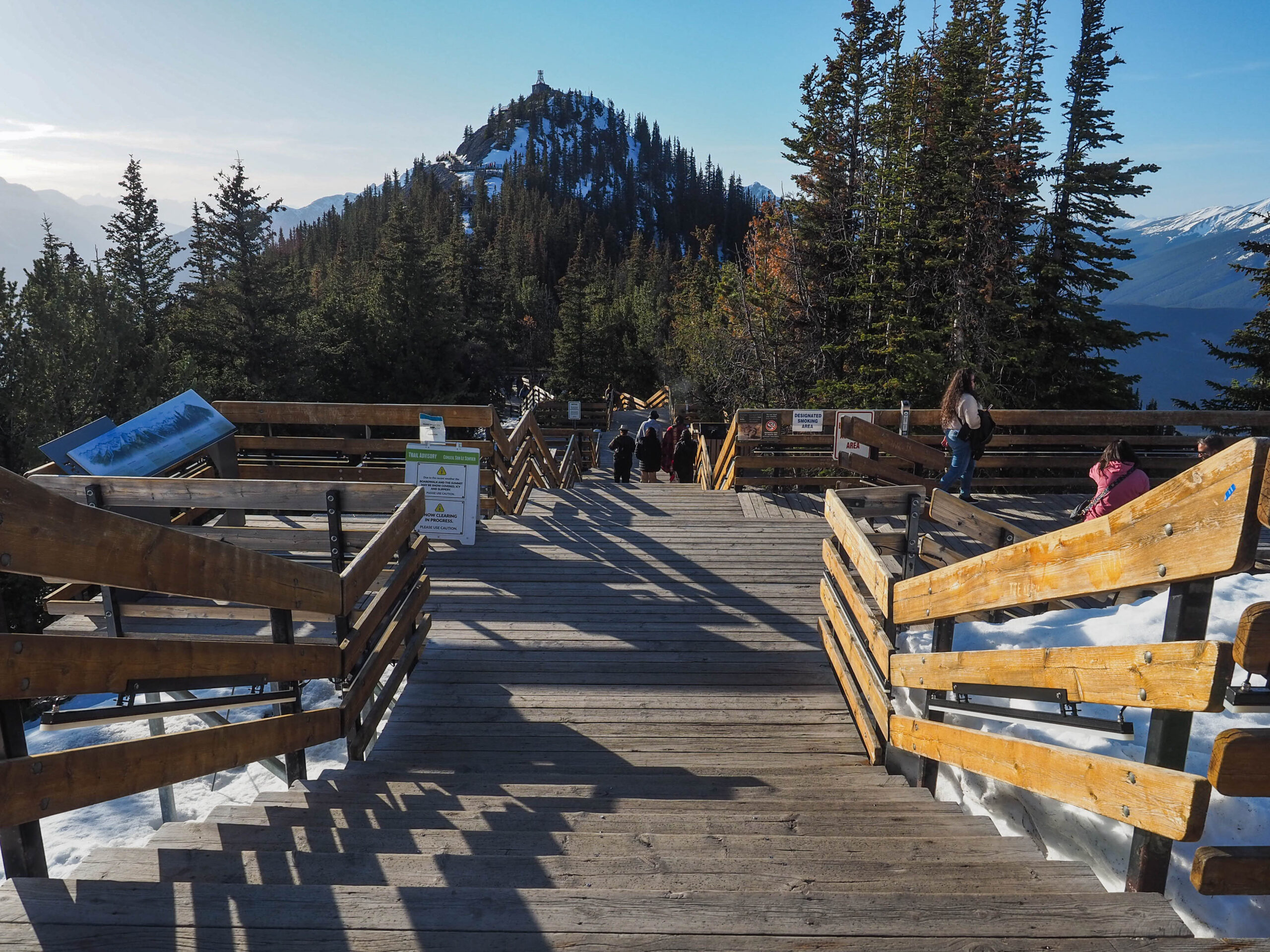 Sulphur Mountain Boardwalk - Banff - Rocheuses Canadiennes