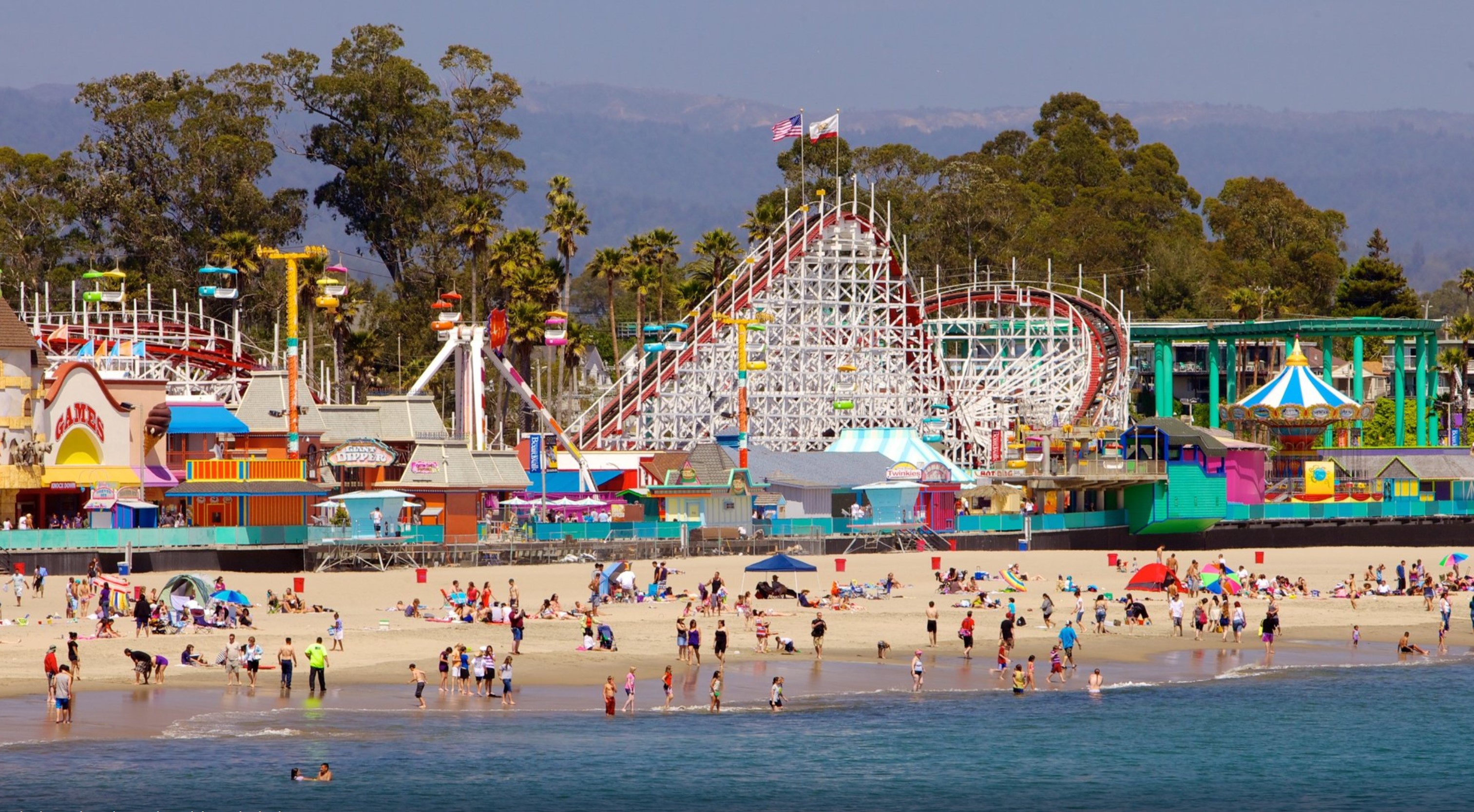 Fête foraine plage