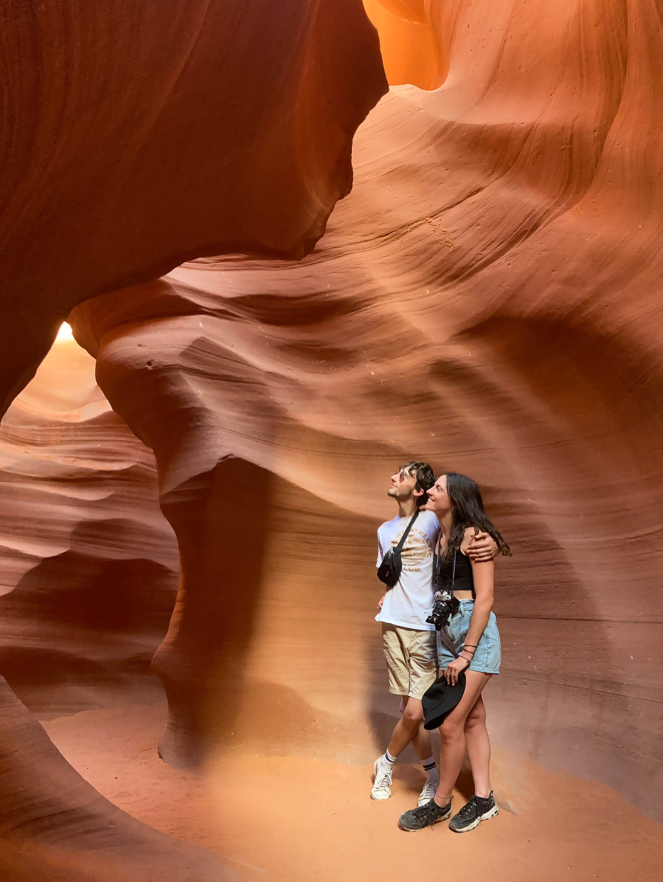 slot canyon orange avec théo et anna